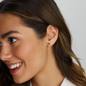 Geelgoud oorknoppen 4mm ppst - 201263 Geelgoud oorknoppen 4mm ppst - 201263