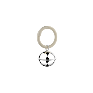 Rammelaar bal filet aan ring zilver - 201934