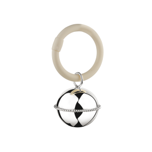 Rammelaar bal parel aan ring zilver - 201936 Rammelaar bal parel aan ring zilver - 201936