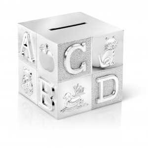 Spaarpot ABC kubus groot - 600149 Spaarpot ABC kubus groot - 600149