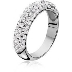 zinzi ring met pave zetting - 204751