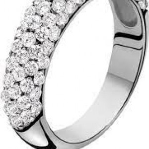 zinzi ring met pave zetting - 204751 zinzi ring met pave zetting - 204751