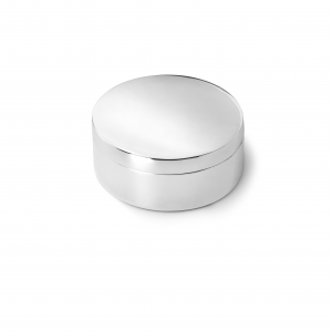 Tandendoosje poli rond 42mm verzilverd - 220665
