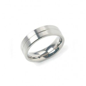 boccia ring met smal middenlijntje - 221671