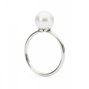 Trollbeads: ring met witte parel -52 - 222325
