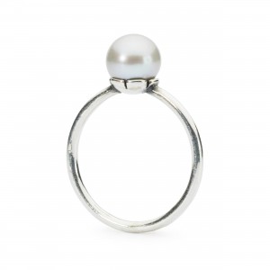 Trollbeads: ring met witte parel -54 - 222326