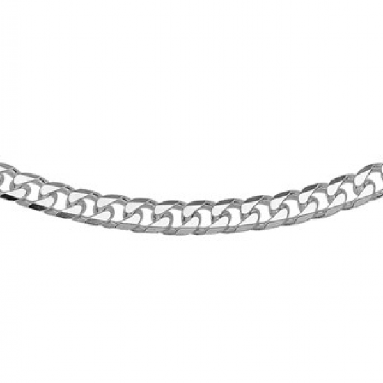 Zilveren gourmet collier 50cm 5mm - 223112