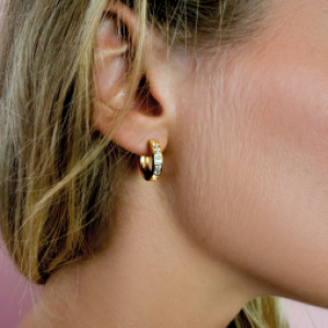 ZINZI Zlv. klapcreool double met zirconia - 223539 ZINZI Zlv. klapcreool double met zirconia - 223539