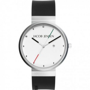 Jacob Jensen watch 703stainless steelblack pu strap   "New Line" - 224824 Jacob Jensen watch 703stainless steelblack pu strap   "New Line" - 224824