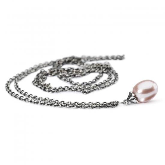 Trollbeads fantasyline collier met roze parel - 224441