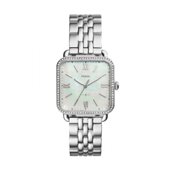 Fossil dames vierkante kast met parelmoer plaat - 226584