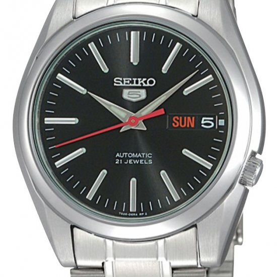 Seiko herenhorloge  automaat zwarte plaat - 226177