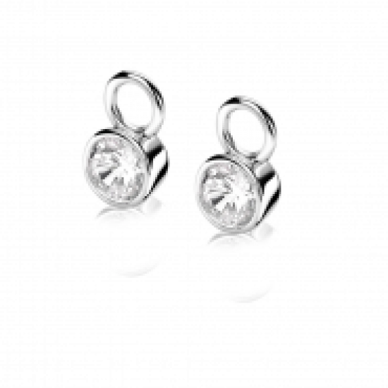 ZINZI Zlv. creoolhanger zirconia klein - 226430