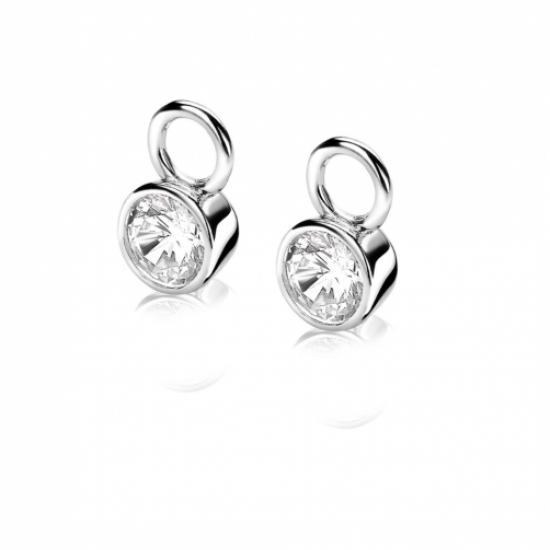 ZINZI Zlv. creoolhanger zirconia klein - 226430