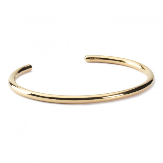 Trollbeads armband bangle twisted  maat S verguld - 226956