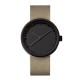 Leff Amsterdam Tube watch black/sand leather strap - 228099