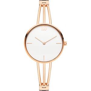 Danish design stalen dames horloge rond rosegoudkleurmet open stalen band - 228117 Danish design stalen dames horloge rond rosegoudkleurmet open stalen band - 228117