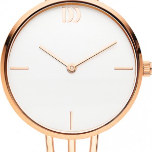 Danish design stalen dames horloge rond rosegoudkleurmet open stalen band - 228117 Danish design stalen dames horloge rond rosegoudkleurmet open stalen band - 228117