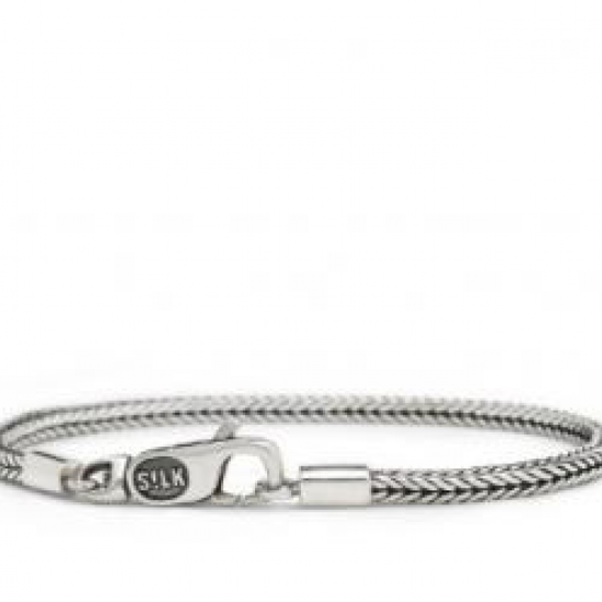 Silk armband silver - 229100