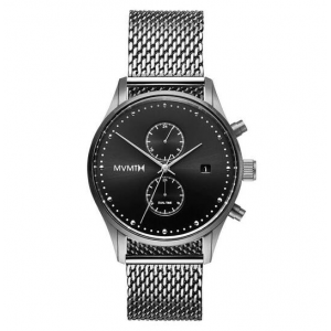 MVMT voyager 42mm  staal met  mesh stalen band 5atm - 229261