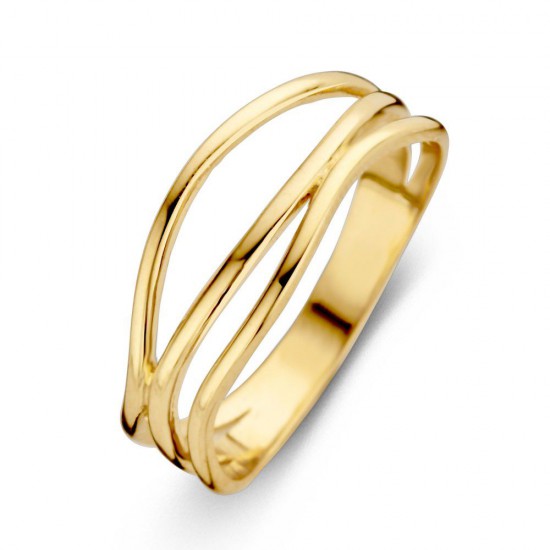 Gouden ring draad open model - 230239