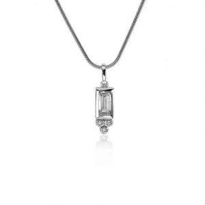 Zinzi hanger rechthoeken drie rondjes zirconia - 230310 Zinzi hanger rechthoeken drie rondjes zirconia - 230310