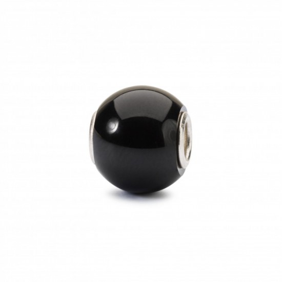 Trollbeads, zwarte onyx rond - 230395