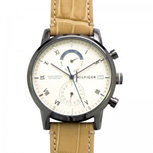 Tommy Hilfiger heren horloge, kane met lederen bruine band - 230572 Tommy Hilfiger heren horloge, kane met lederen bruine band - 230572