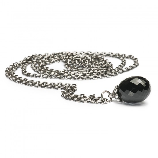 Trollbeads: zilveren collier onyx fantasy line 90cm - 231174