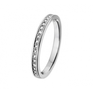 Witgouden ring met briljant 0.10 si - 231210
