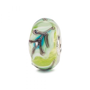 Trollbeads; groen blad - 231935 Trollbeads; groen blad - 231935