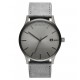 MVMT horloge geborsteld gunmetal kleur met leverkleurige plaat en band - 232036