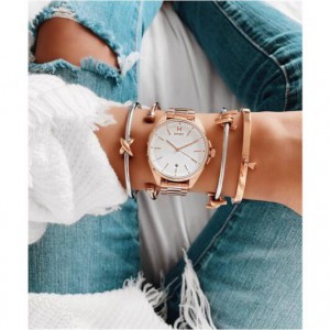 MVMT horloge rose horloge met band - 232039 MVMT horloge rose horloge met band - 232039