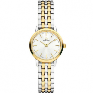 Danish Design horloge bicolor met zilverkleurige plaat - 232078 Danish Design horloge bicolor met zilverkleurige plaat - 232078