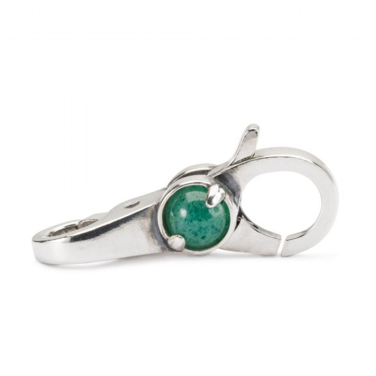 Trollbeads; Groen-wit slotje - 232677