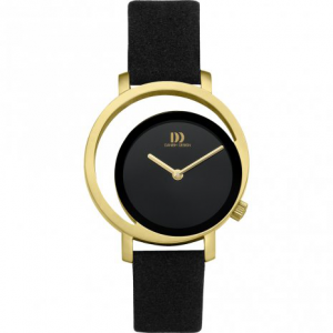 Danish Design horloge staal met lederen band - 232879 Danish Design horloge staal met lederen band - 232879