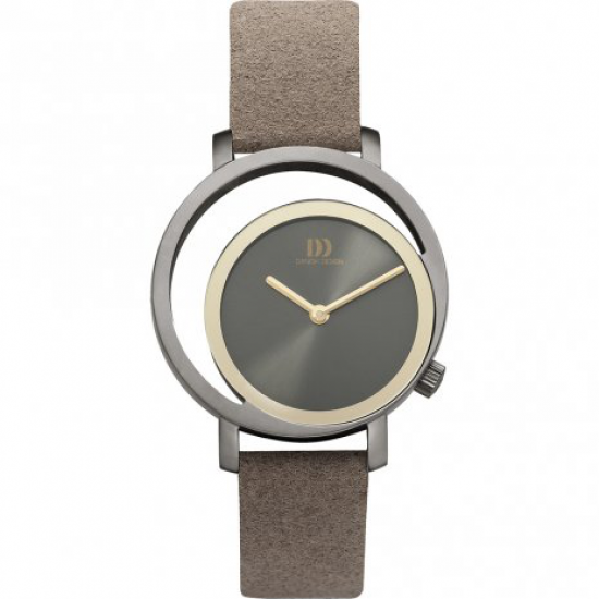 Danish Design horloge staal met lederen band - 232880