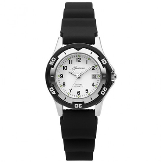 Garonne horloge witte plaat siliconen band - 232898