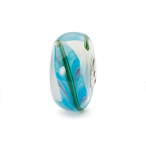 Trollbeads; blauwe bamboe - 233707 Trollbeads; blauwe bamboe - 233707