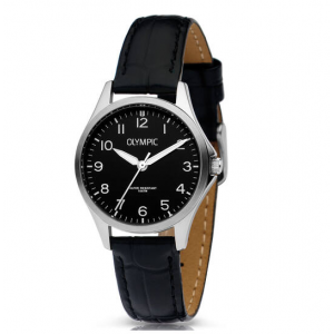 Olympic , dameshorloge met leren band 10atm. - 235672 Olympic , dameshorloge met leren band 10atm. - 235672