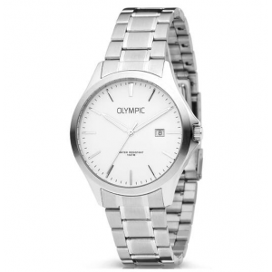 Olympic , herenhorloge met stalen band - 235678 Olympic , herenhorloge met stalen band - 235678