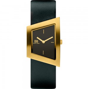 Danish Design goudkleurighorloge met licht grijze lederen band - 235685 Danish Design goudkleurighorloge met licht grijze lederen band - 235685