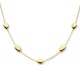 Gouden collier met ovaaltjes - 235694