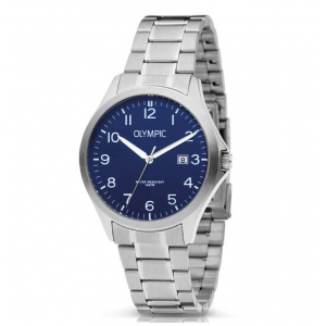 Olympic heren horloge met leren band - 235702 Olympic heren horloge met leren band - 235702