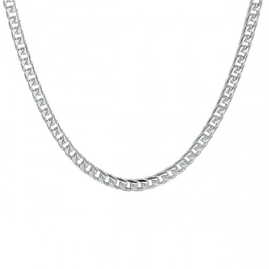 Zilveren collier vierkante gourmet 4mm - 235716