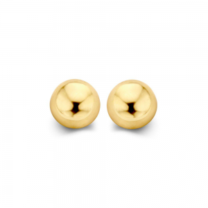 Gouden oorknop half bol 6mm - 235729 Gouden oorknop half bol 6mm - 235729