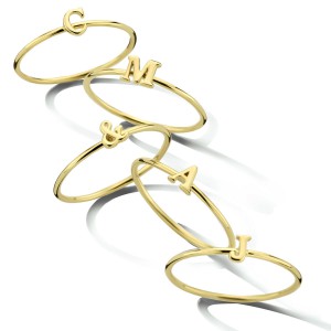 Gouden aanschuifring letter N - 233767 Gouden aanschuifring letter N - 233767