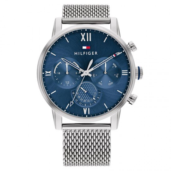 Tommy Hilfiger heren horloge sullivan st/lr blauw44mm - 234079