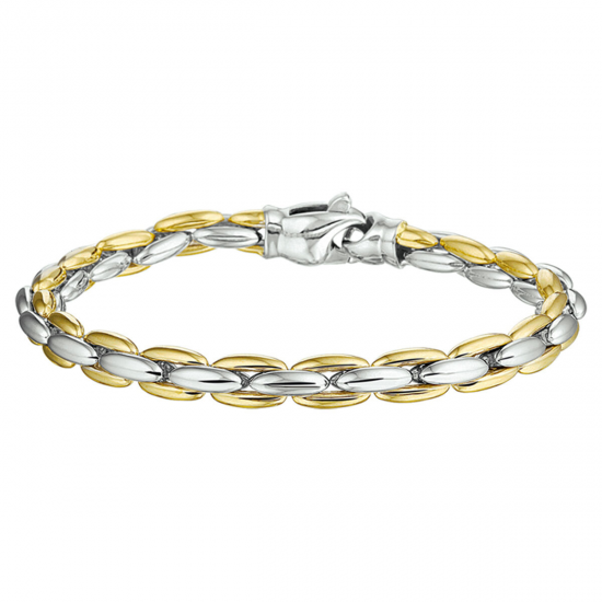 Gouden armband bicolor - 234420