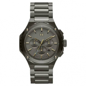 MVMT  horloge gunmetal bicolor met zwarte wijzerplaat - 234108